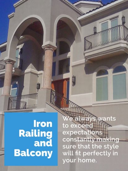 MCR Iron Works balconies vertical